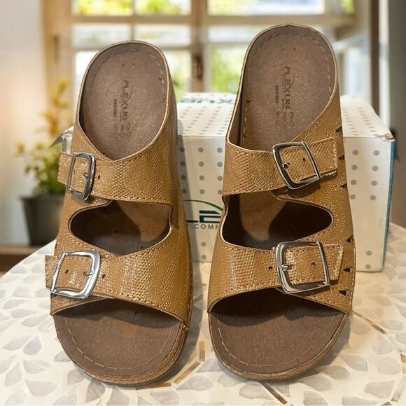 Flexus by Spring Step Samuella Supportive 2 Strap Sandal Slide Mule Size EU 38 - Picture 5 of 15